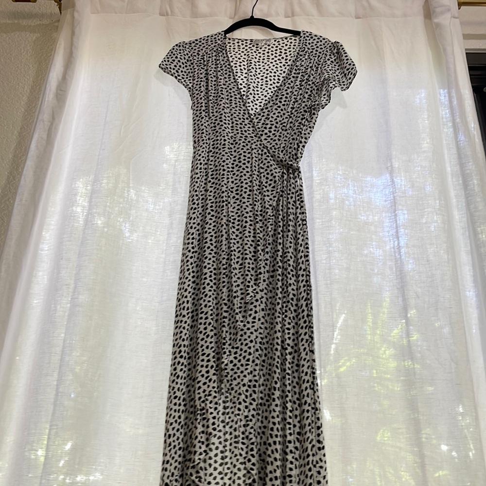 XIX palms long black and white dress size 3 Medium